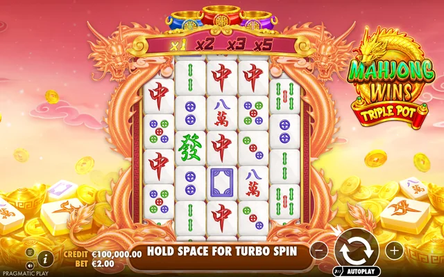 Mahjong Wins Triple Pot — base game and controls