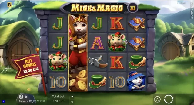 Mice & Magic Wonder Spin: official mouse-and-cat main reel board.