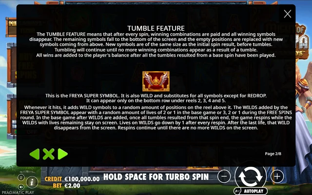 Might of Freya Megaways — feature rules