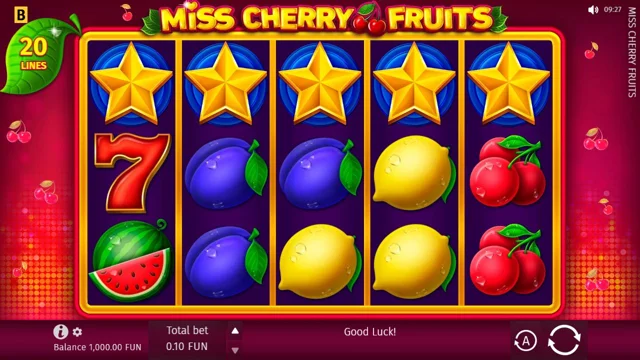 Original official free-play initial reel screen. Balance is virtual demo credit; no spin or purchase made.