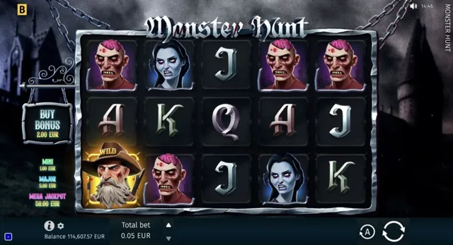 Monster Hunt: official monster-themed main reel layout.