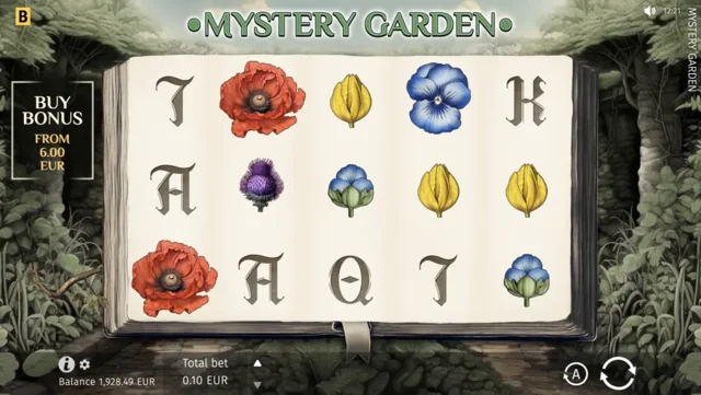 Mystery Garden: official botanical-book main-game field.