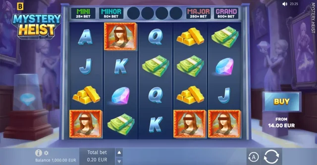 Mystery Heist: official base-game layout.