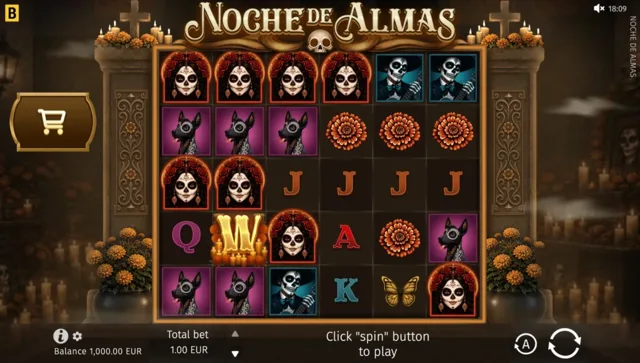 Noche de Almas: official studio illustration of the base-game interface.