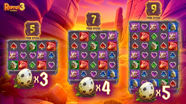 Raptor 3 DoubleMax — Free Spins & Expandable Board