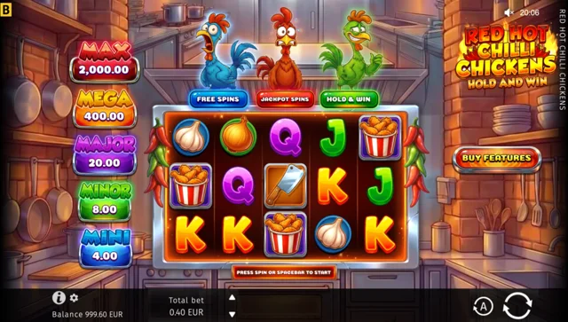 Red Hot Chilli Chickens: official base-game layout.