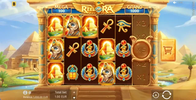 Reel of Ra: official base-game layout.