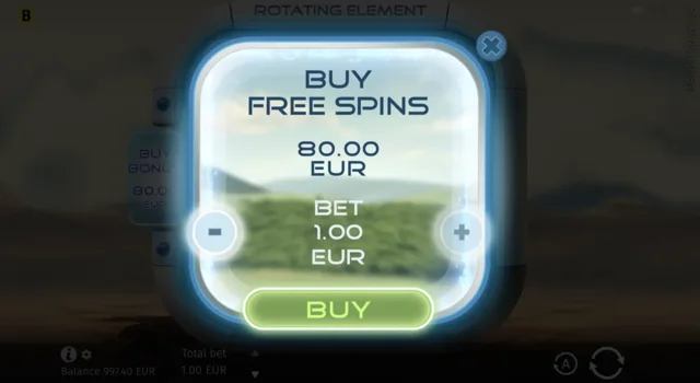 Rotating Element: official studio feature illustration. Displayed prices or results are examples, not our play results.