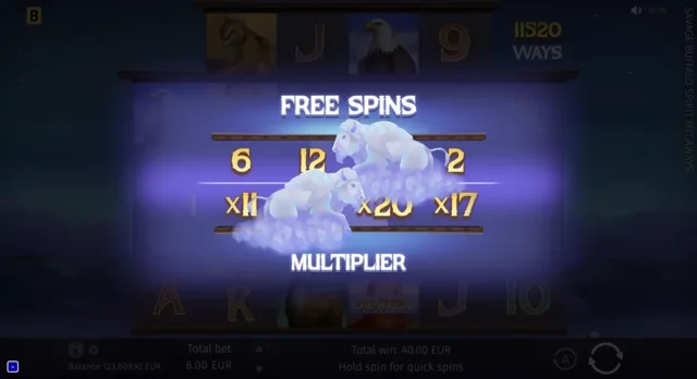 Savage Buffalo Spirit Megaways: official Free Spins allocation and multiplier selection.