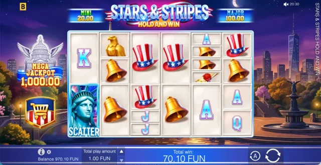 Stars & Stripes Hold and Win: official anniversary-themed ordinary field.