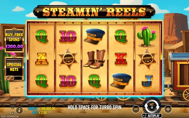 Steamin’ Reels — base game and controls