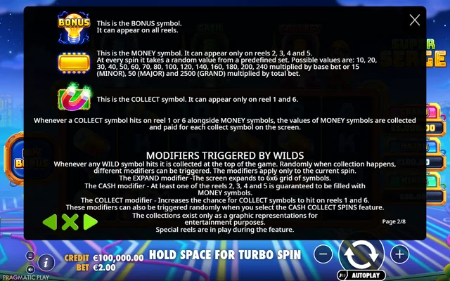 Super Serge — feature rules