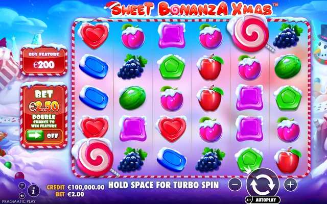 Sweet Bonanza Xmas — base game and controls