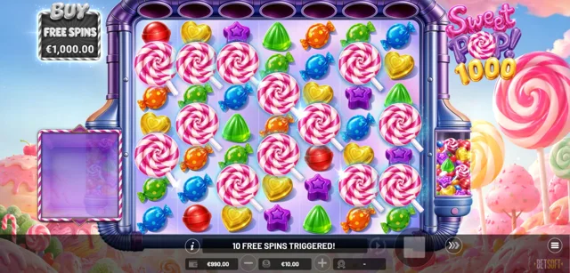 Sweet Pop 1000: official studio game illustration. Any displayed prices or wins are examples, not our results.