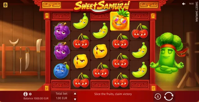 Sweet Samurai: official base-game layout.