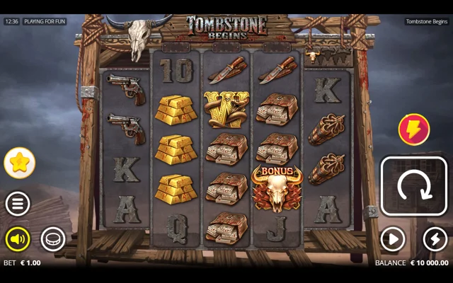 Tombstone Begins demo layout and controls