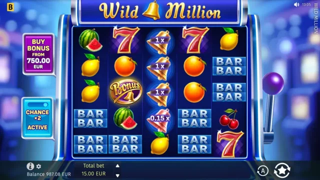 Wild Million: official base-game layout.