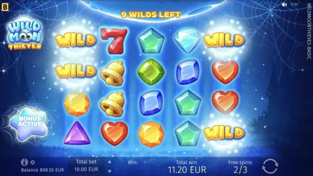 Wild Moon Thieves: official spider Wild-web feature example.