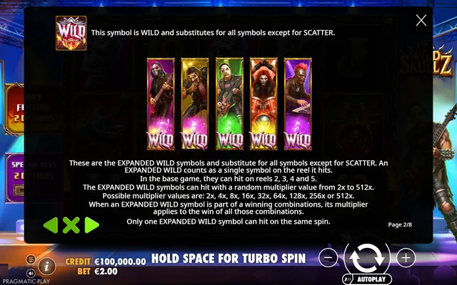 Wild Skullz — feature rules