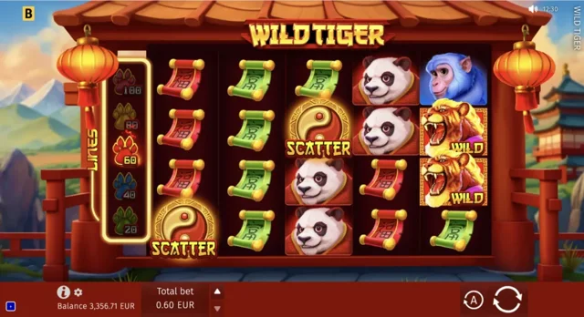 Wild Tiger: official original Wild Tiger reel layout.
