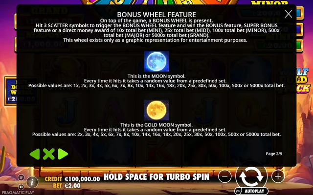 Wolf Gold 4 Pack — feature rules
