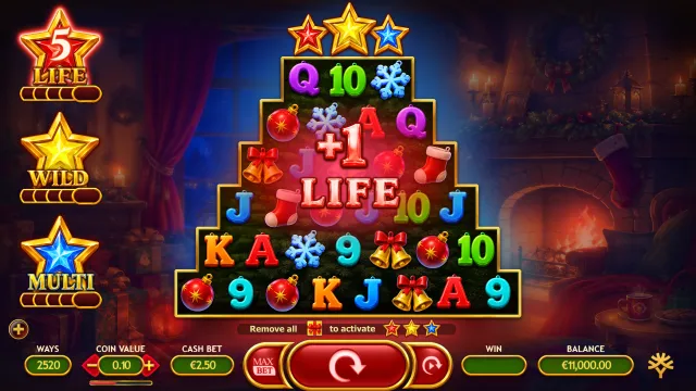 Xmas Dreams: Respins illustrated by the studio. Example amounts are not our gambling results.
