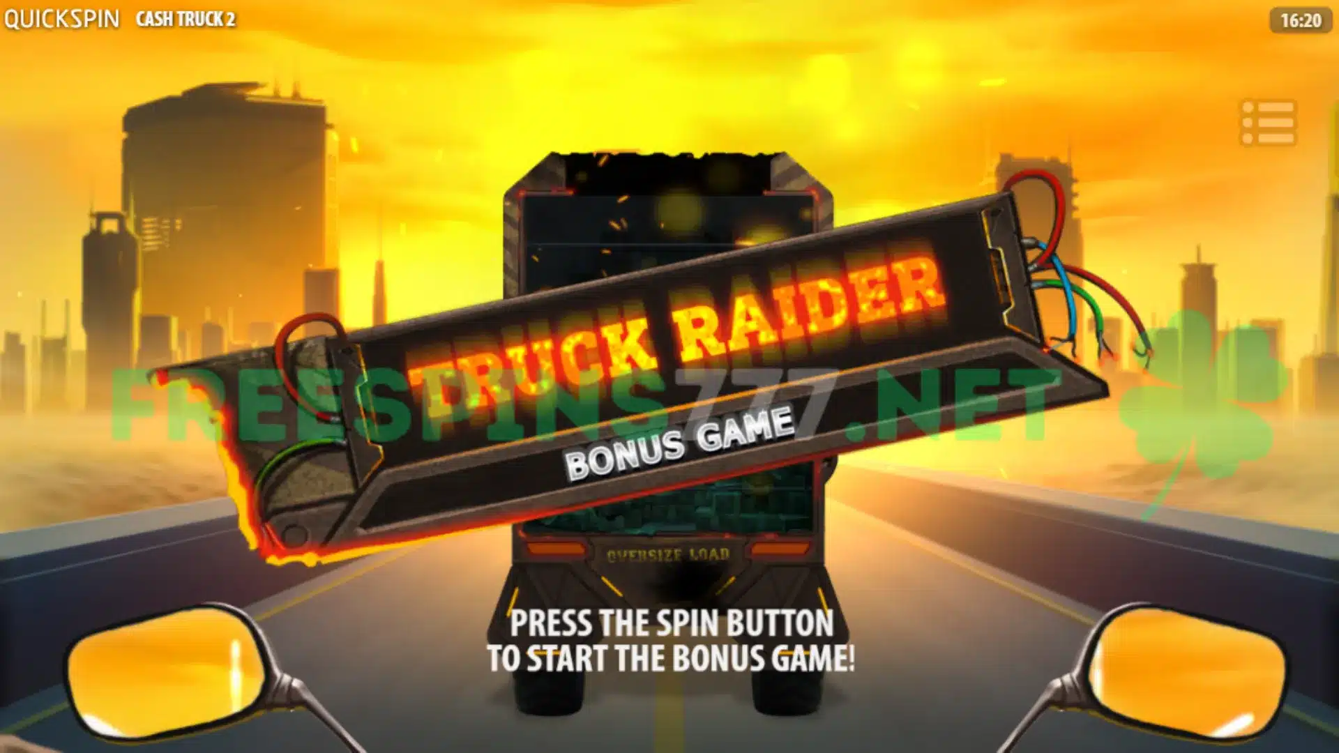 The Truck Raider Bonus Game