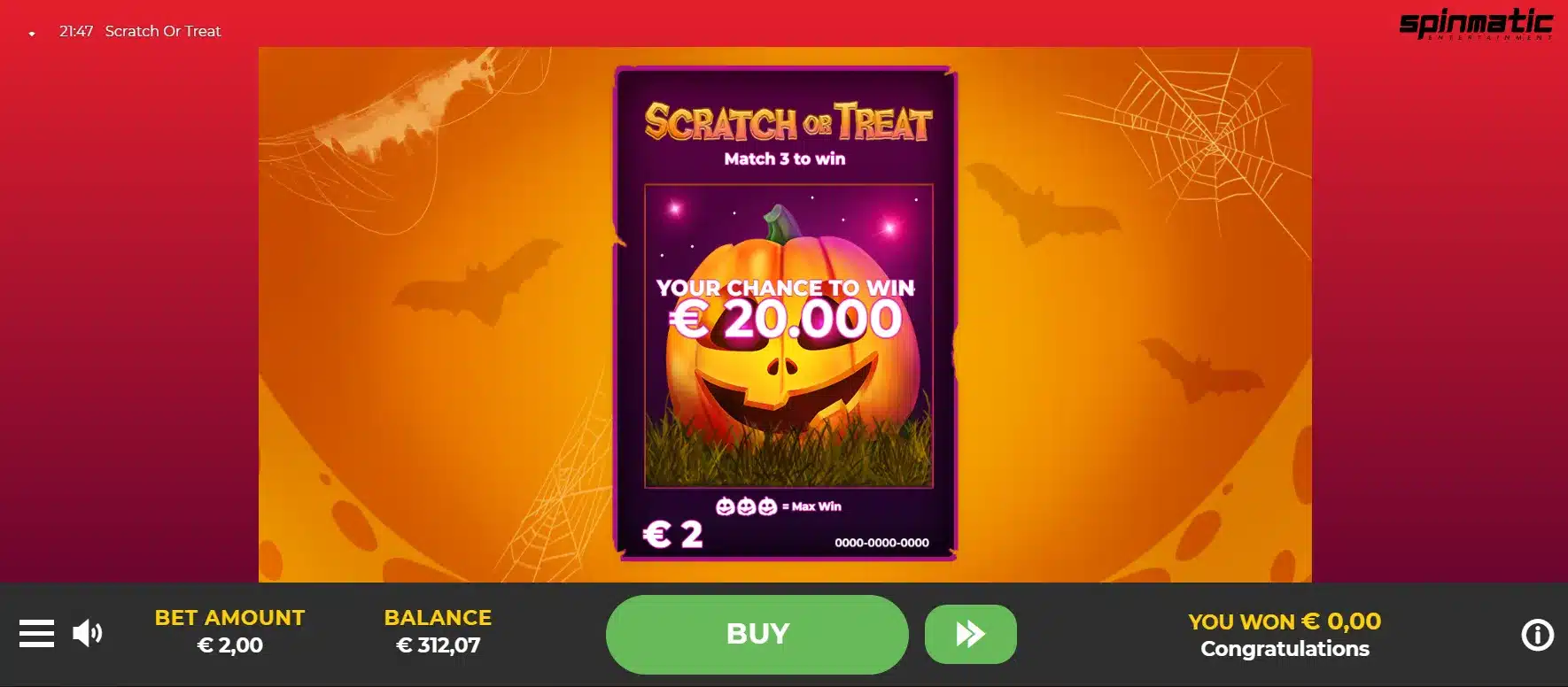 Scratch or Treat