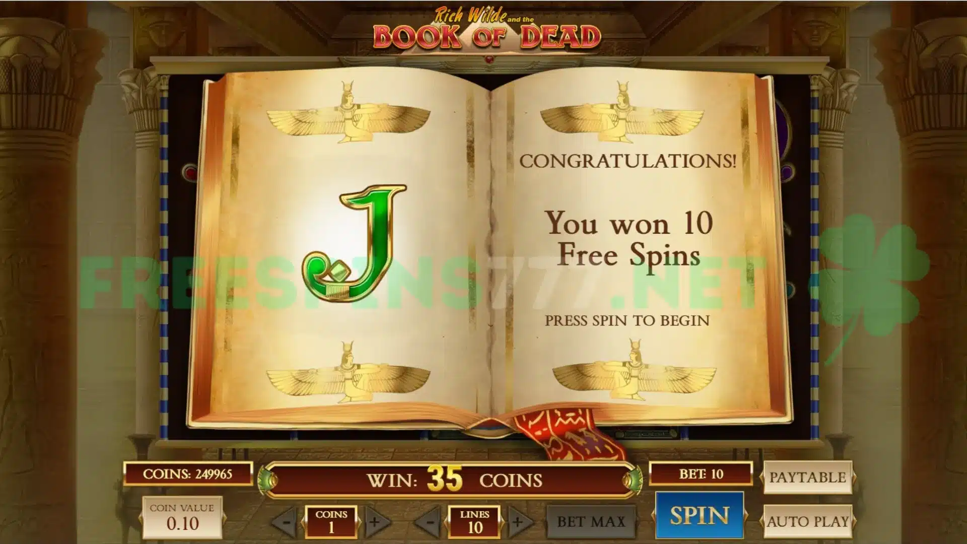 Book of Dead Slot Free Play Bonus Buy