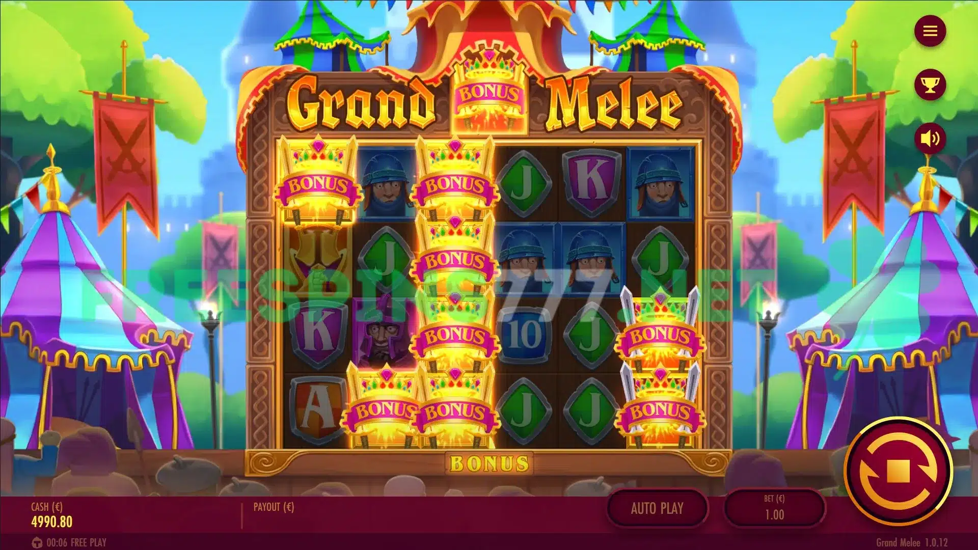 Grand Melee Slot by Thunder Kick