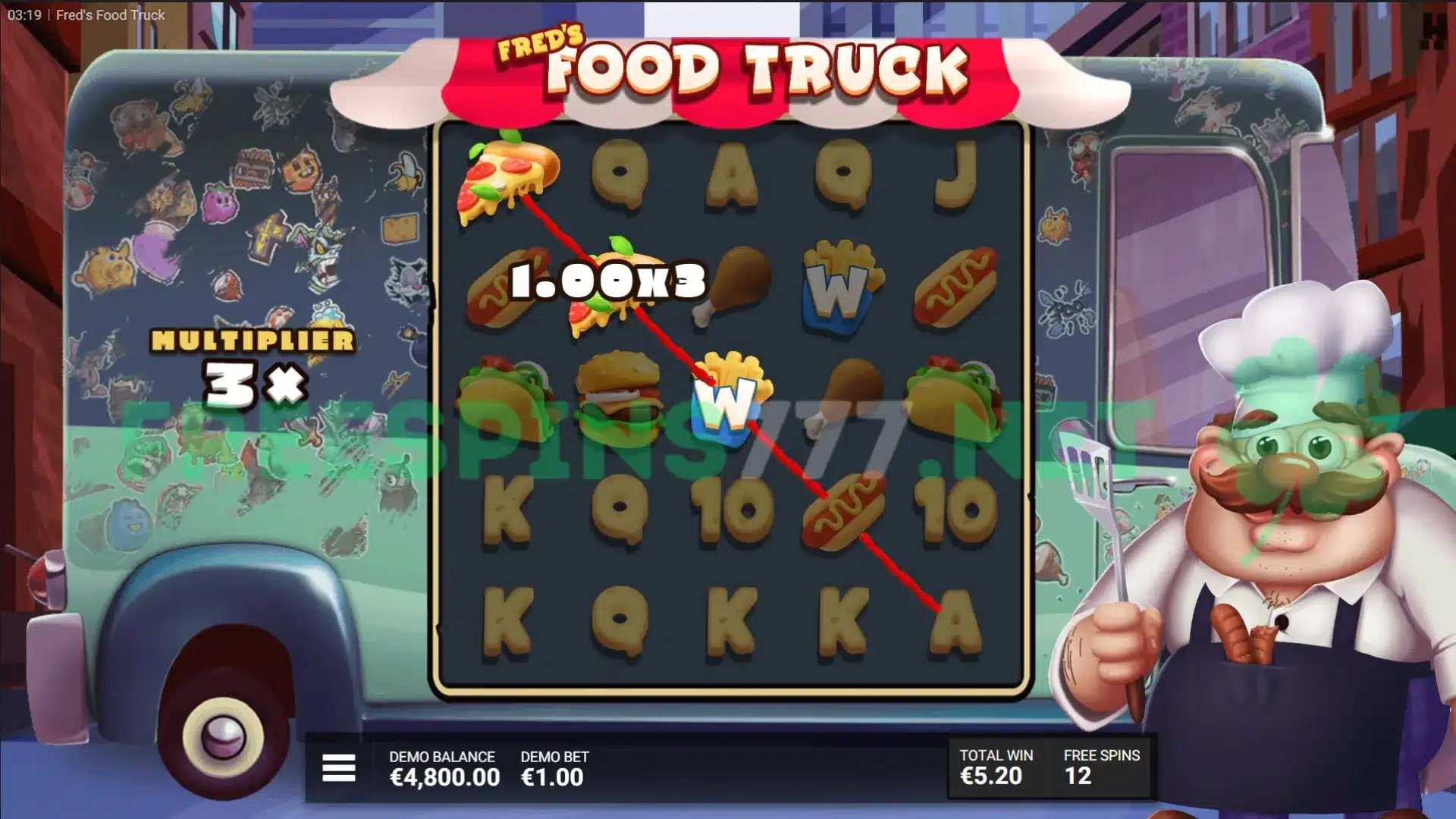 Freds Food Truck Slot