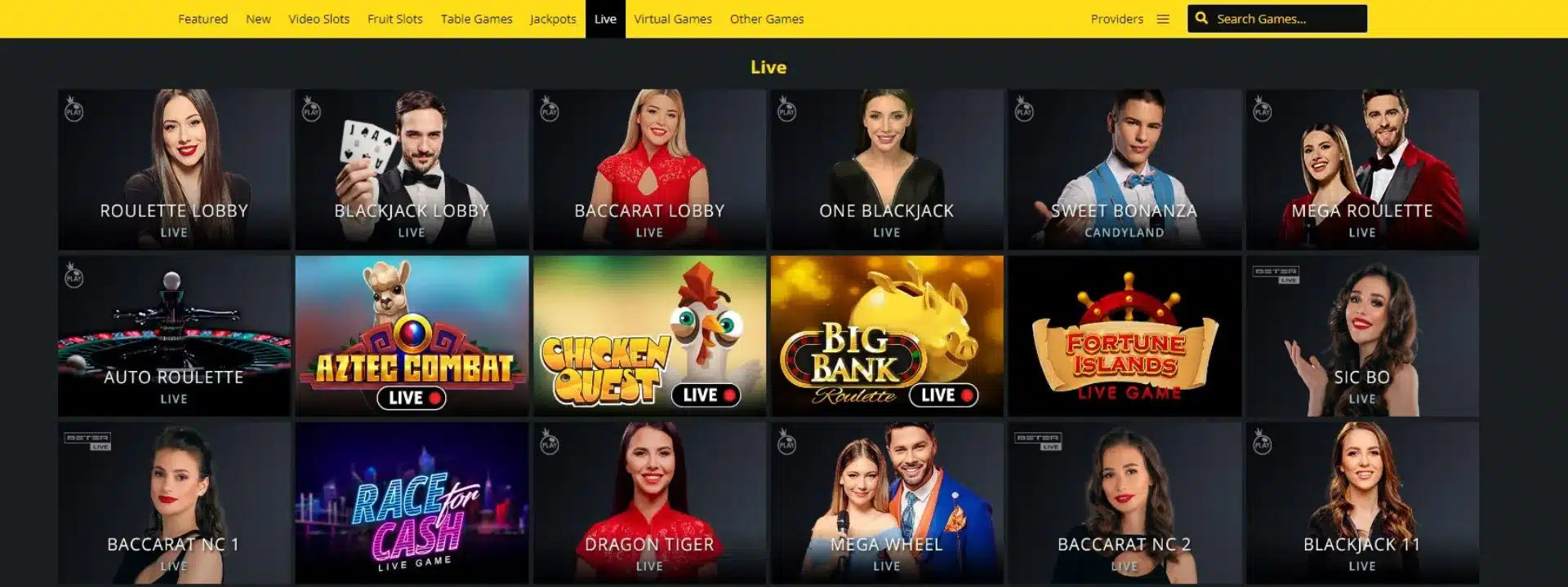 Live Casino Games