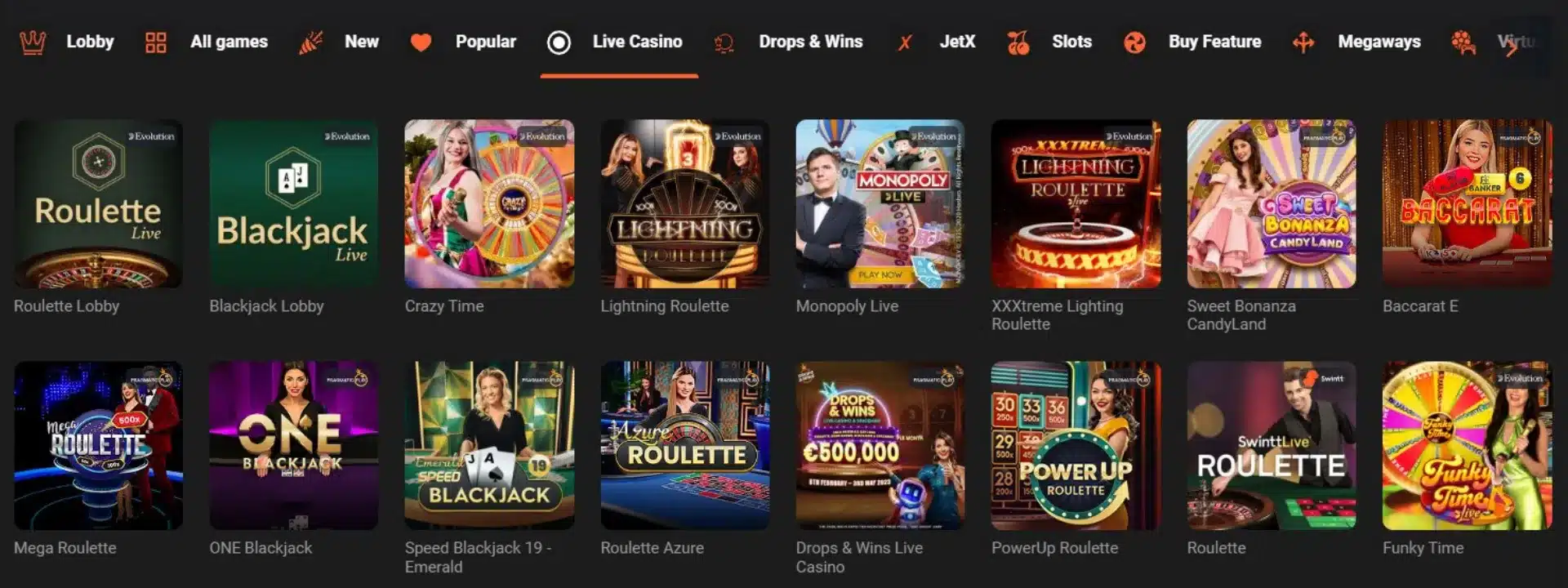 Live Casino Games