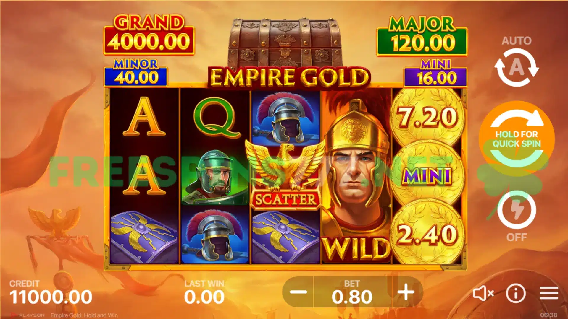 Empire Gold Hold and Win Demo