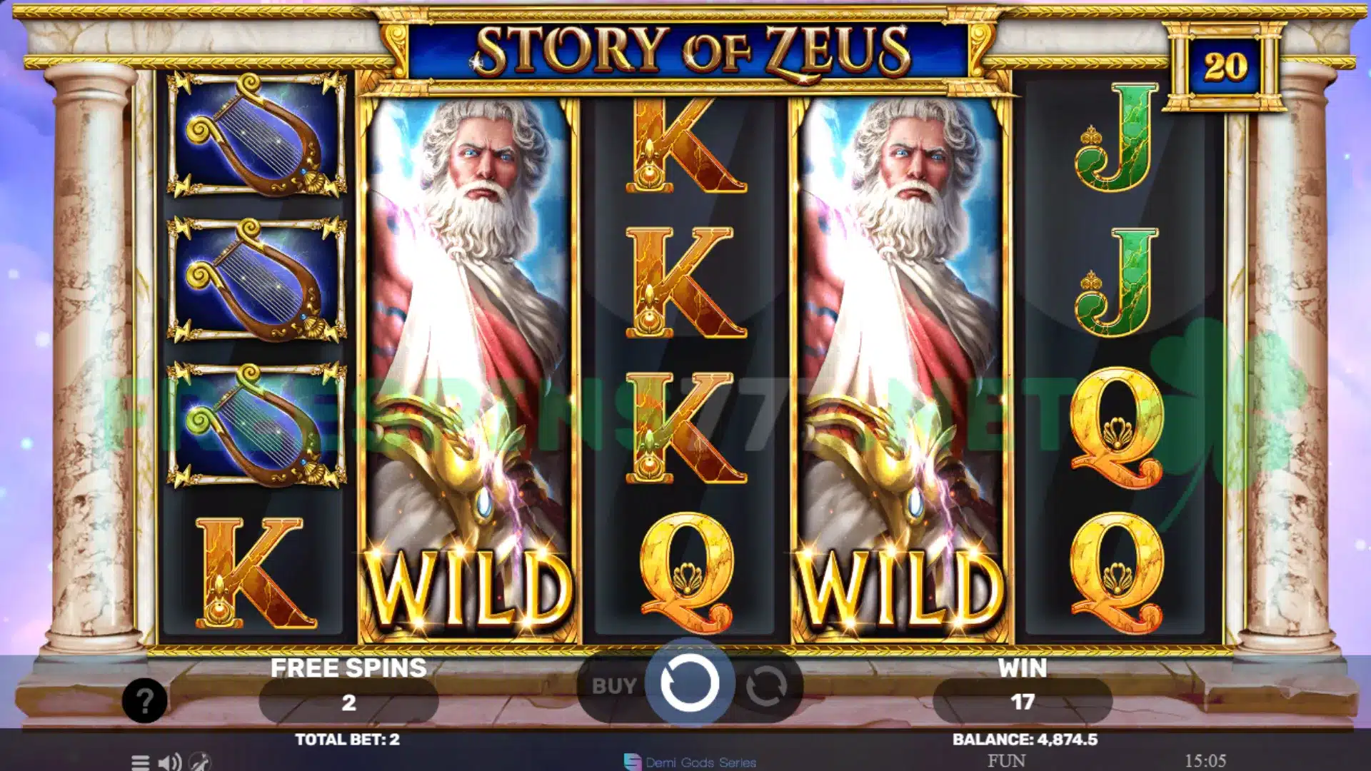 Story Of Zeus Slot Review