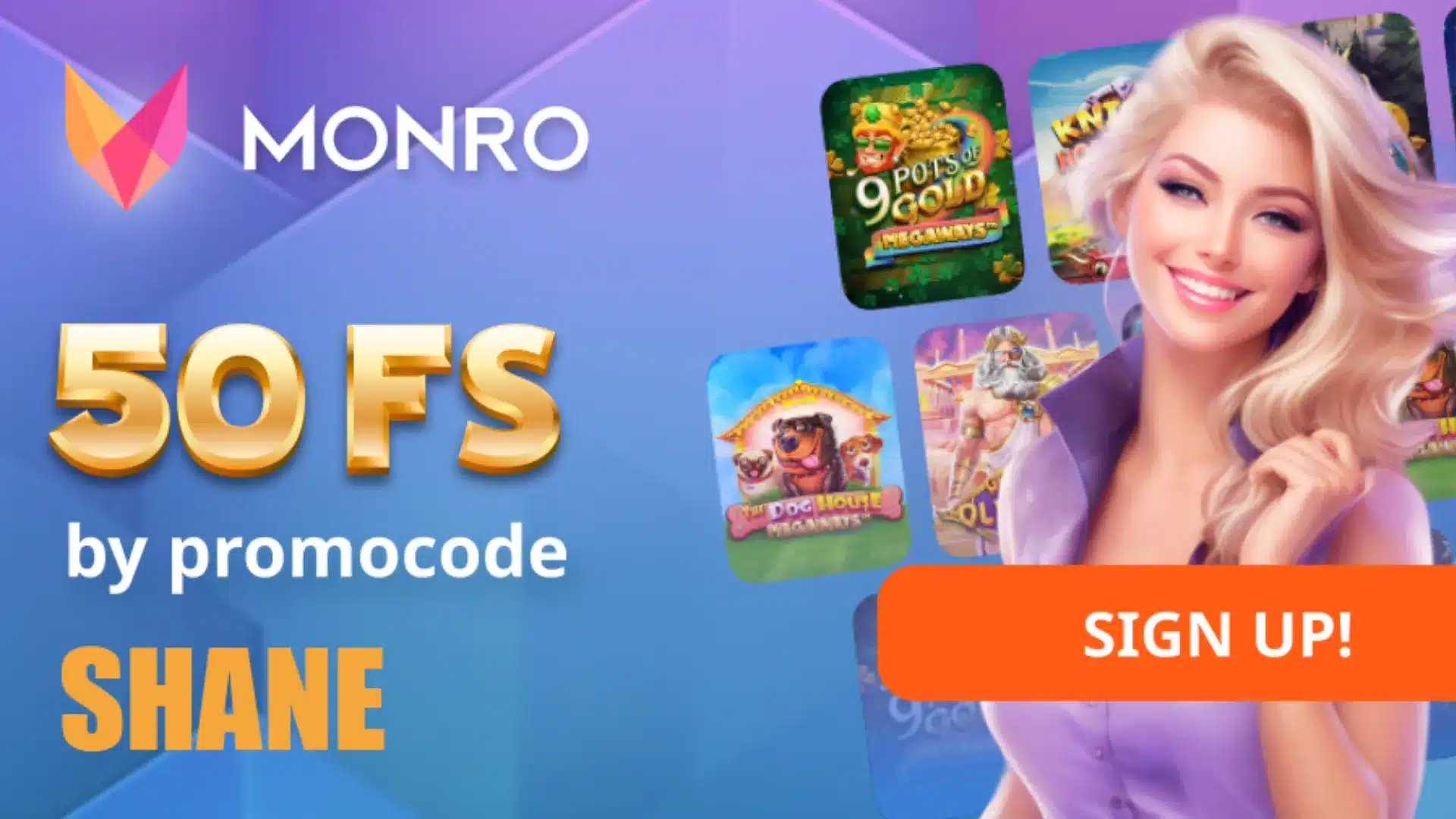Monro Casino No Deposit Bonus Code