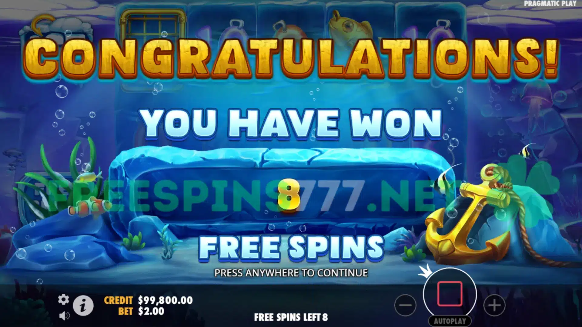 Unique Free Spins Round