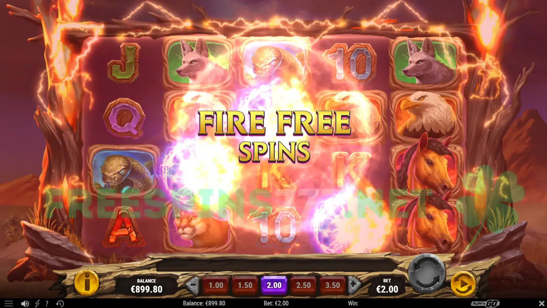 Blazing Fire Free Spins