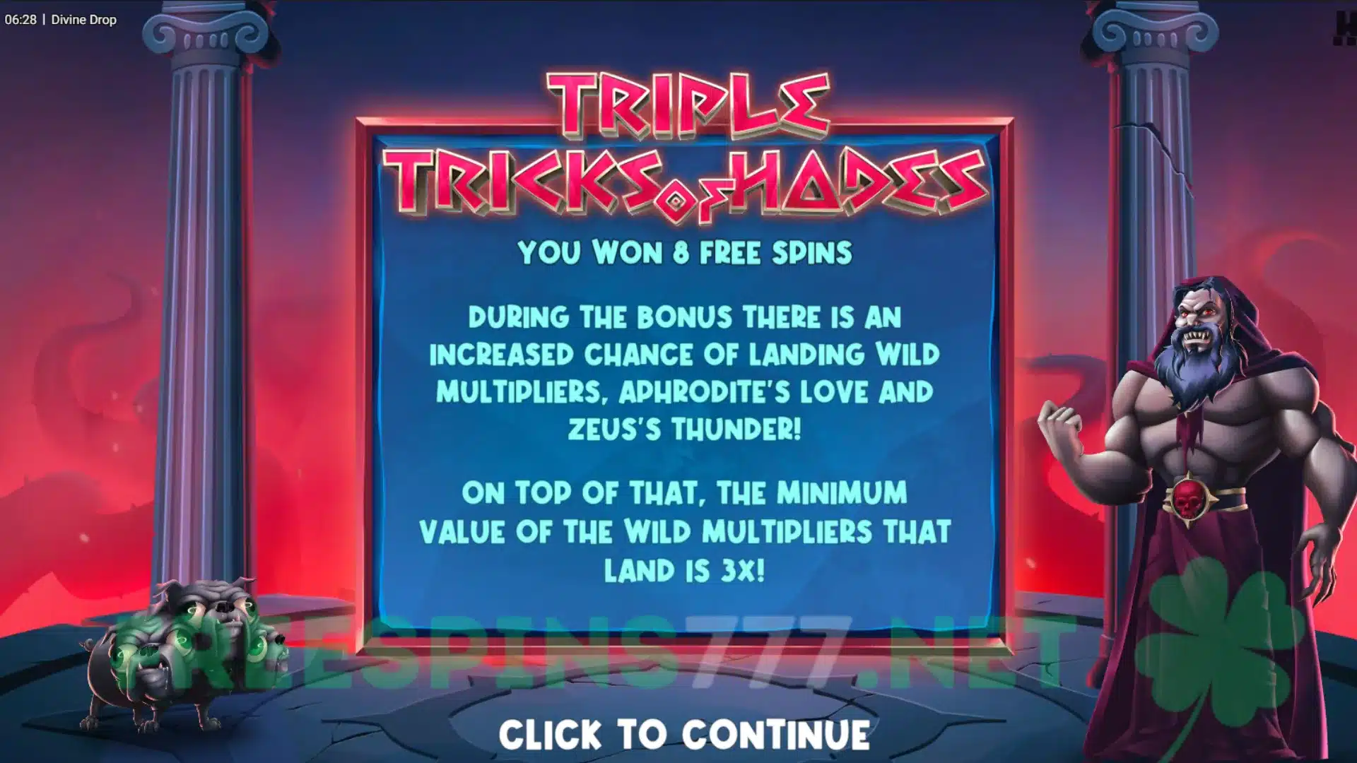 Triple Tricks of Hades