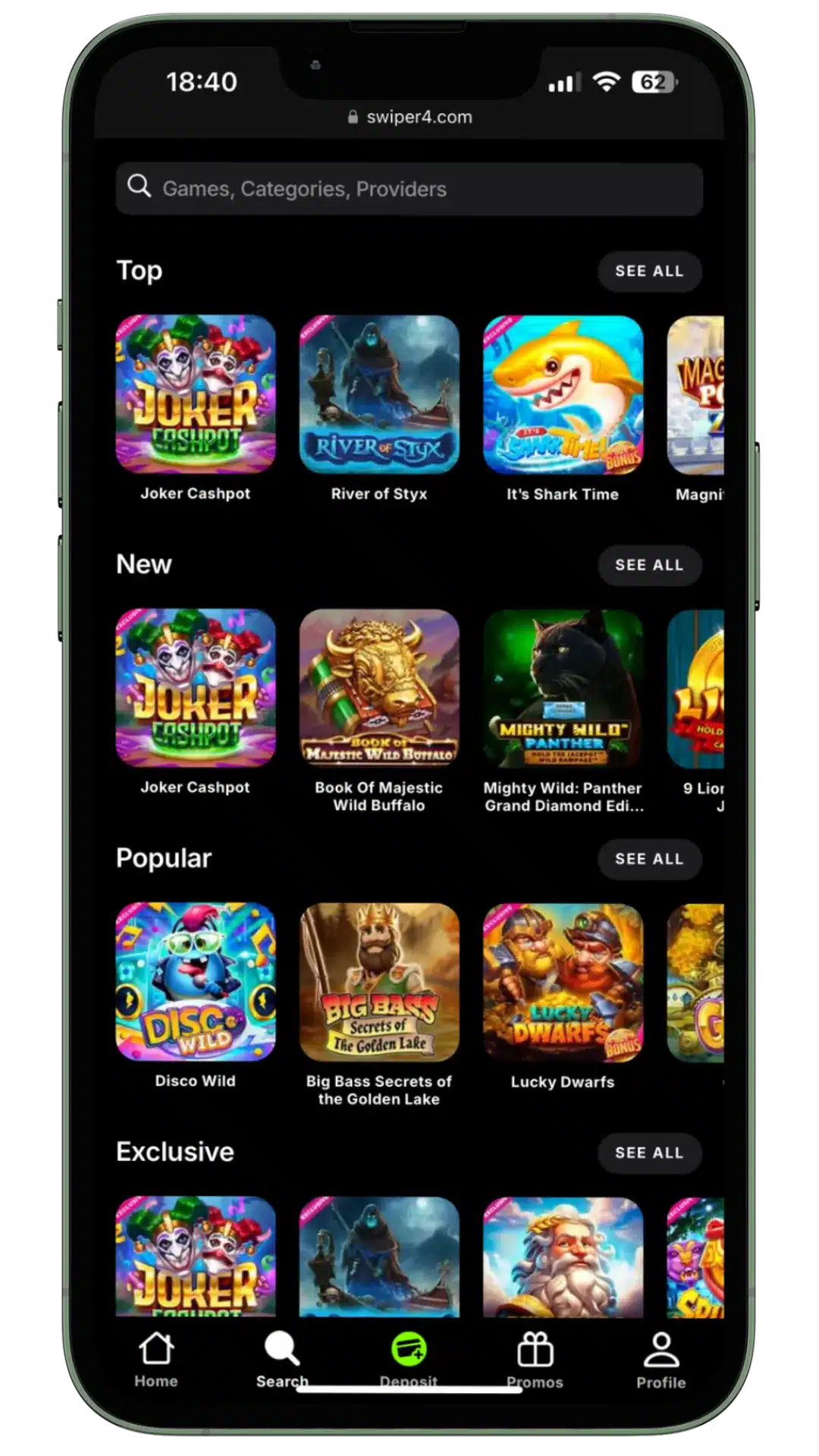 Swiper Casino Review: Top Mobile Gambling App 